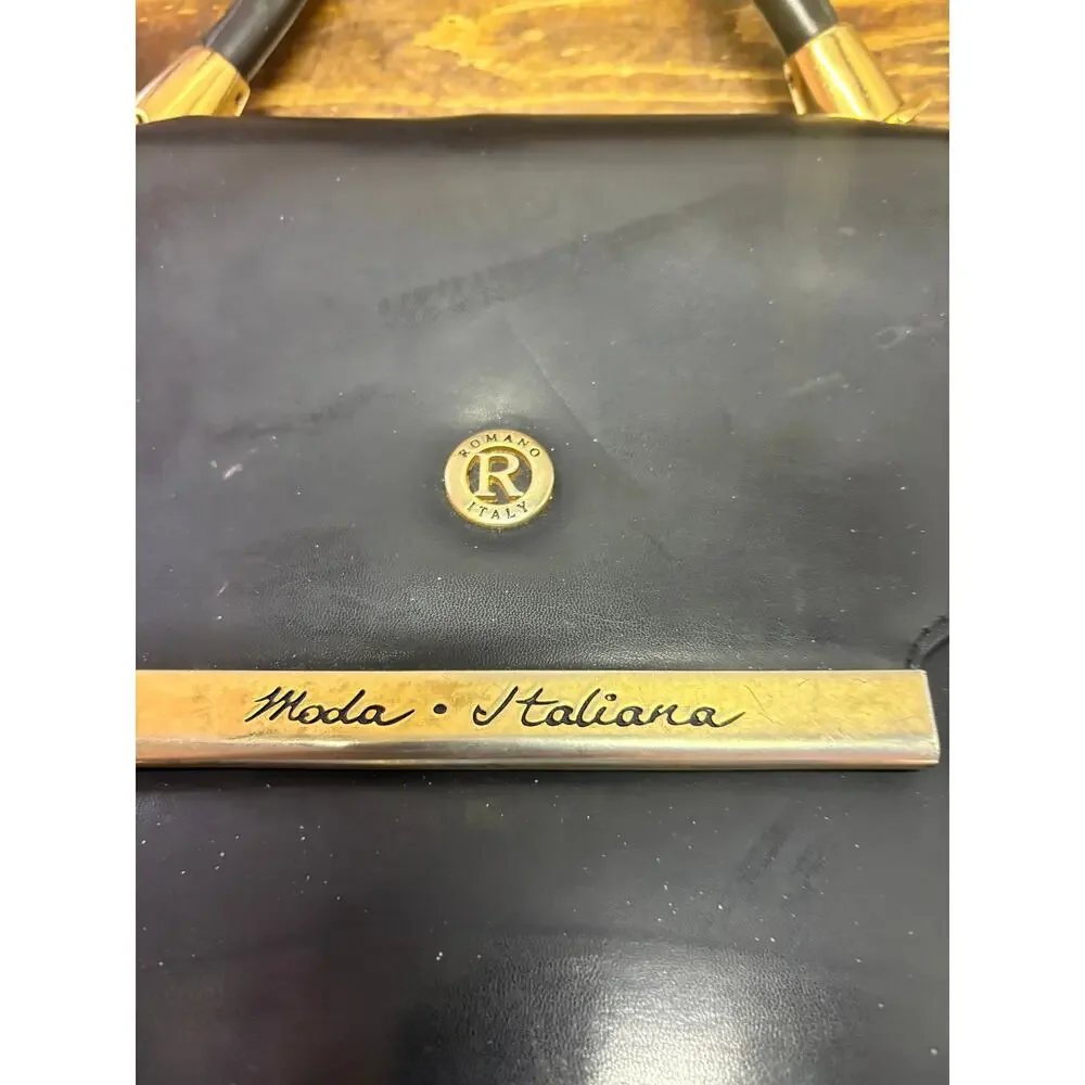 Moda‎ Italiana Black Handbag - Picture 4 of 8